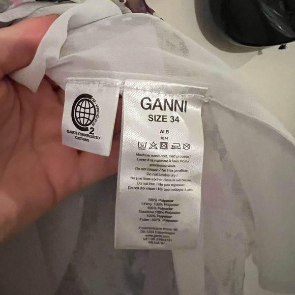 Ganni Georgette Babydoll Dress - Picture 7 of 8